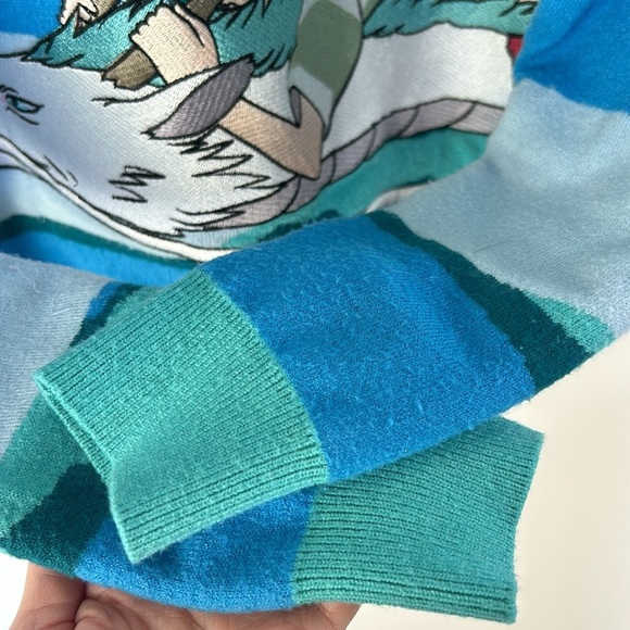 BoxLunch Studio Ghibli Spirited Away Chihiro & Haku Scenic Cardigan XS Juniors - Picture 8 of 12